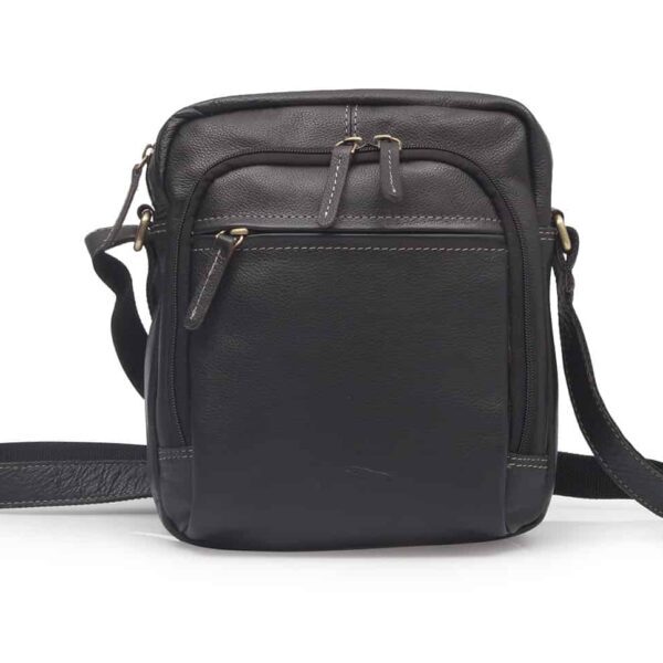 Bolso bandolera de hombre en piel Jaguar