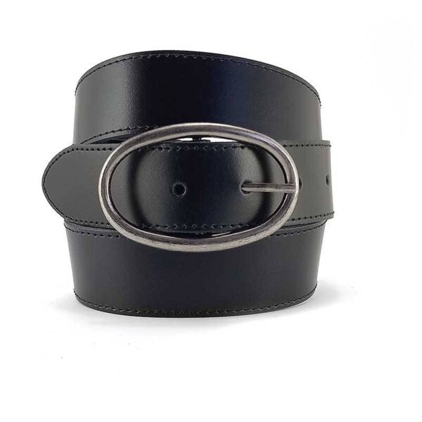 Cinturón ACQ · De Mujer · En Piel con Hebilla Ovalada · Ancho 40mm