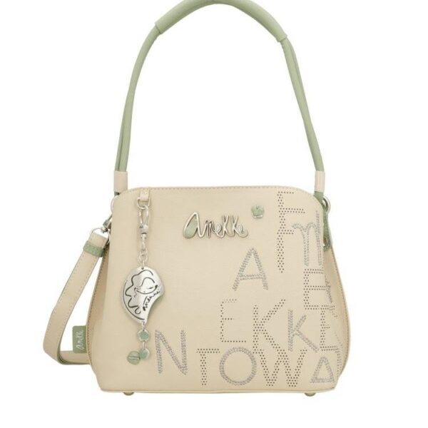 Bolso ANEKKE · Bandolera mediana · Triple compartimentos · Con asa de mano · Coleccion Alma