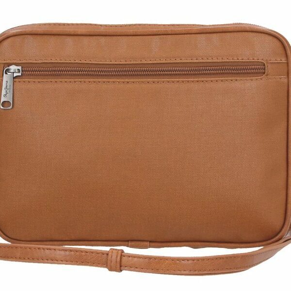 Bolso Pepe Jeans · Bandolera mediana · Doble compartimento · Coleccion Biker · Color Marrón claro