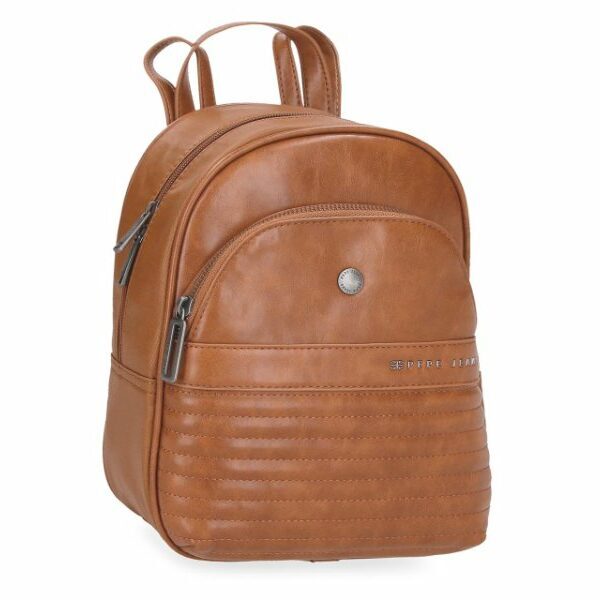 Mochila Pepe Jeans · Mochila mediana · Coleccion Biker · Color Marron claro
