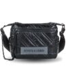Bolso Devota & Lomba · Bandolera mediana · Doble compartimento · Color Negro y Plomo