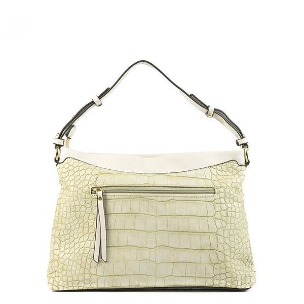 Bolso ROBERT PIETRI · Banderola con Grabado de Coco · Color Beige
