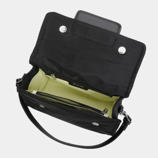 Bolso BINNARI · Bolso de hombro pequeño con asa bandolera · Color Negro · Coleccion Nora