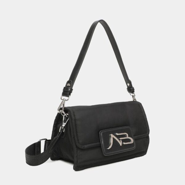 Bolso BINNARI · Bolso de hombro pequeño con asa bandolera · Color Negro · Coleccion Nora