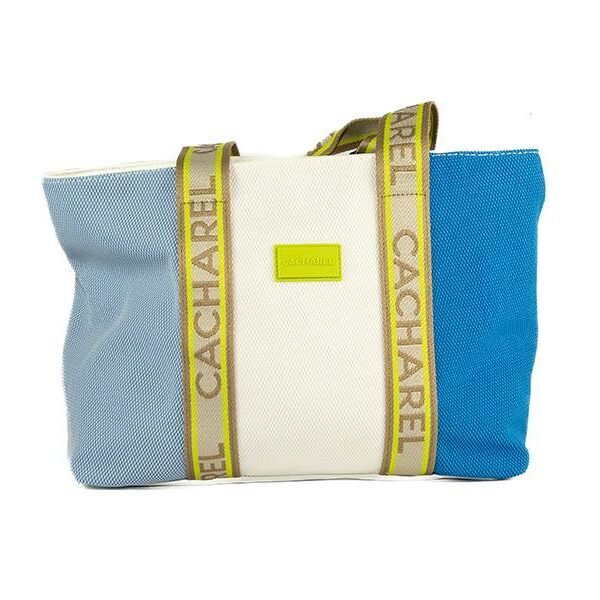 ➤ Bolso CACHAREL · Maxi Shopper · Dos asas de mano u hombro · Color Sky - Bolso maxi shopper con dos asas de mano