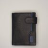 Cartera GUTIORE · Billetero con Monedero exterior · En Piel · RFID · Color Negro