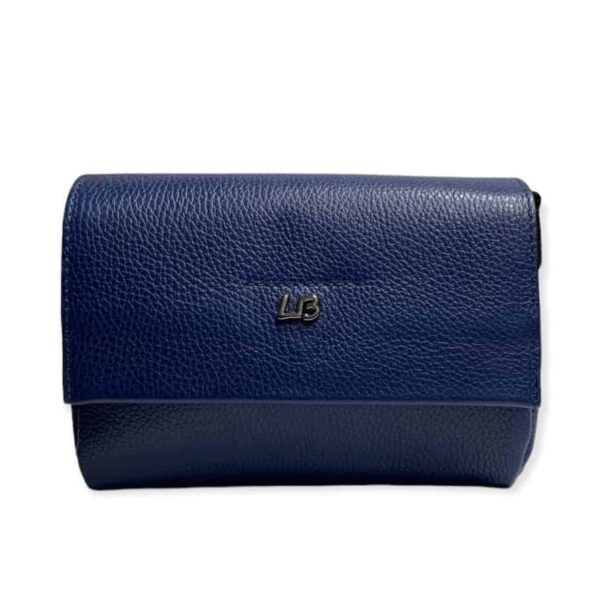 Bolso de mujer en piel azul Manuel Gallardo