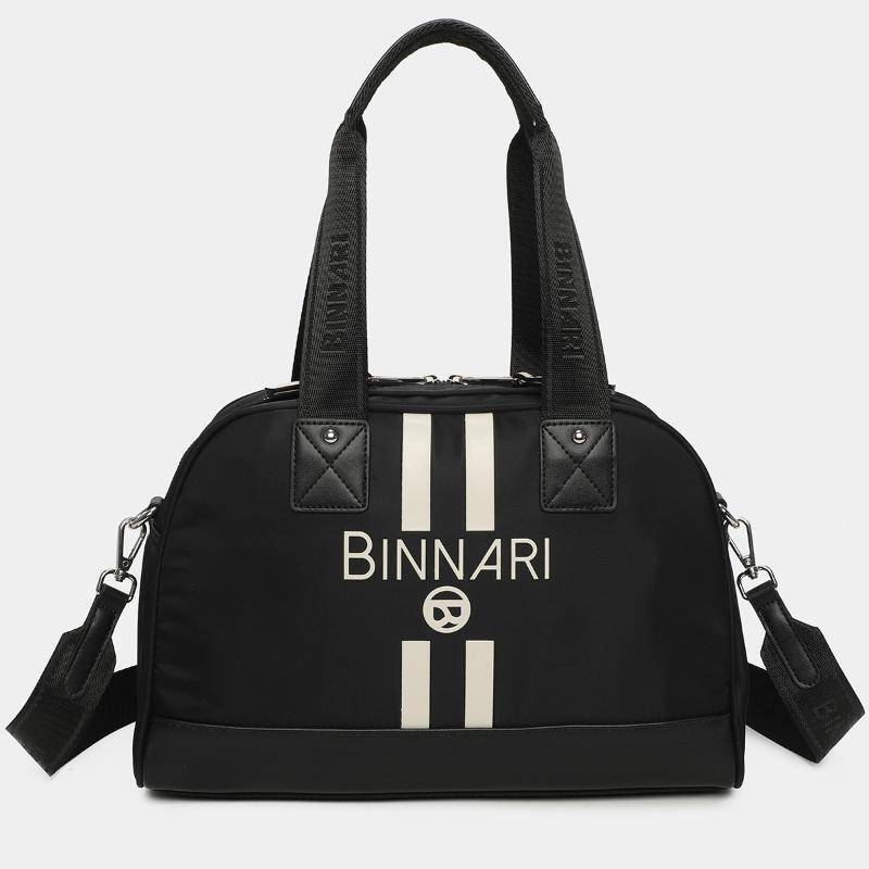 ➤ Bolso BINNARI · Con dos asas y asa bandolera · Color Negro · Coleccion Sally - Bolso con dos asas de mano y asa bandolera ajustable de la marca Binnari de la coleccion Sally.