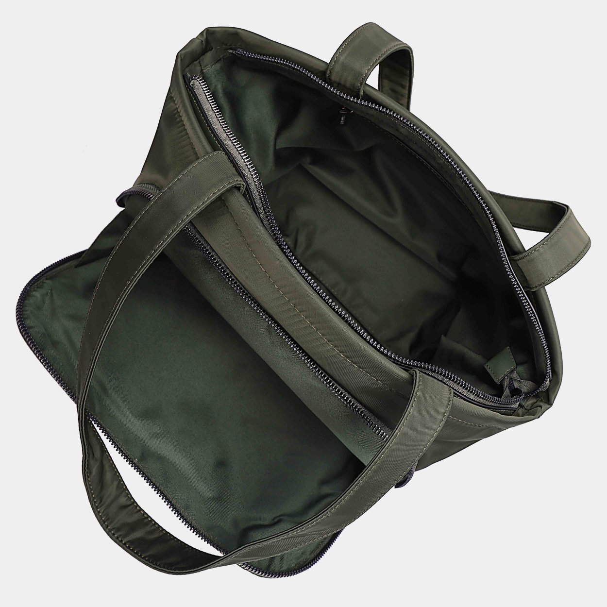 Bolso BINNARI · Bolso grende multi bolsillos · Color Kaki · Coleccion Córdoba