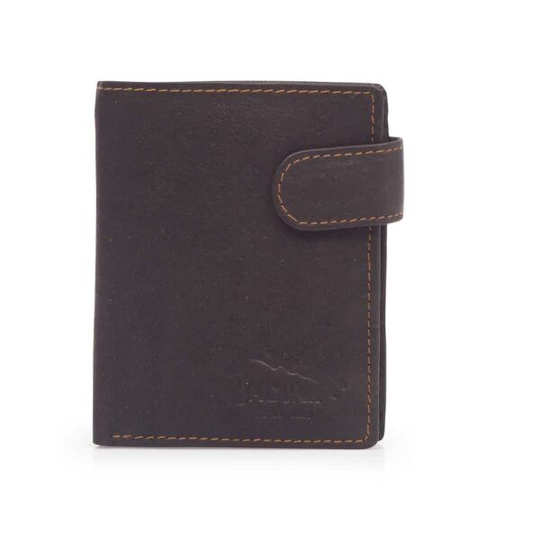 Cartera de hombre de piel con monedero