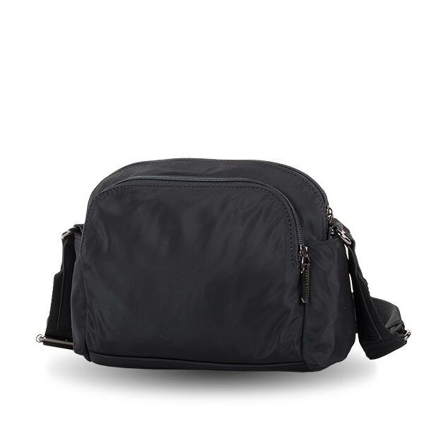 Bolso Devota & Lomba · Bandolera mediana · Multi bolsillos · Color Taupe y Negro