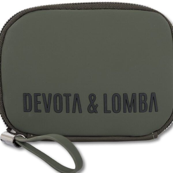 Monedero Devota & Lomba · Con cremallera · Color Taupe, Kaki y Negro