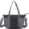 Bolso Devota & Lomba · Bandolera mediana · Con dos asas de mano · Material Nylon · Color Negro/Gris