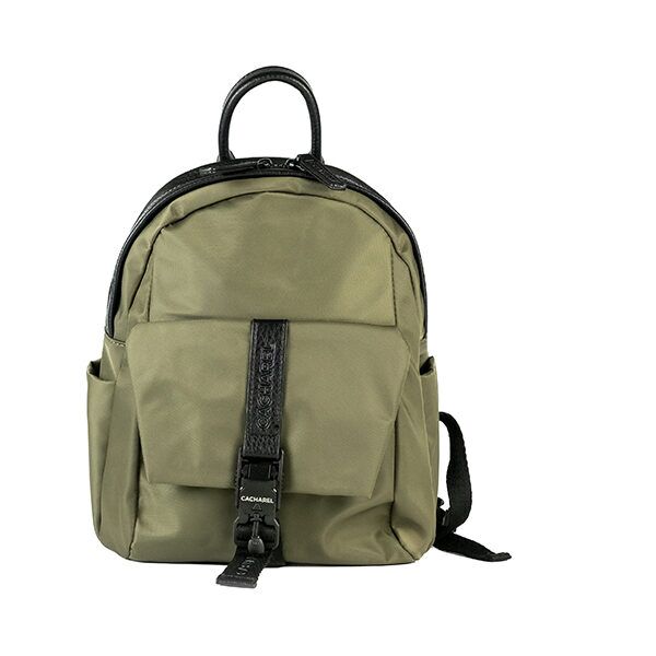 Mochila CACHAREL ·  Mochila mediana · Color Negro, Taupe y Forest