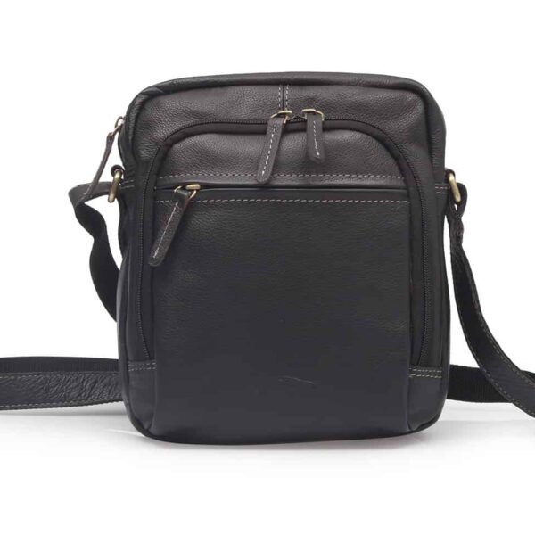 Bolso bandolera de hombre en piel Jaguar