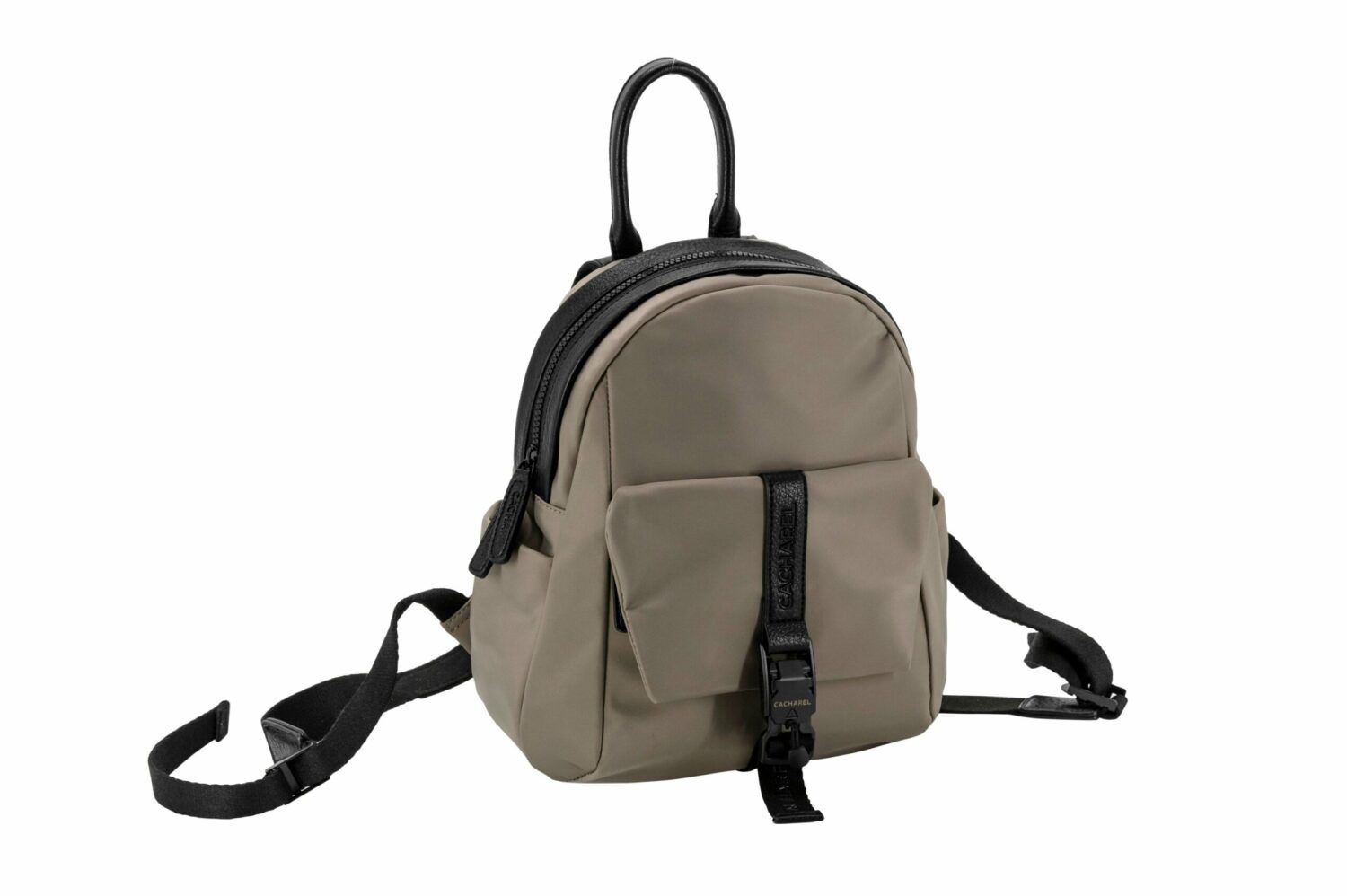 Mochila CACHAREL ·  Mochila mediana · Color Negro, Taupe y Forest