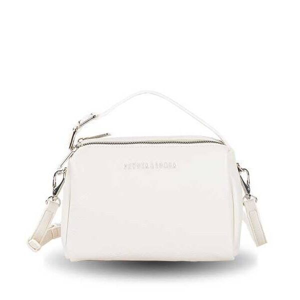 Bolso Devota & Lomba · Bandolera pequeña · Con asa de mano · Doble compartimento · Color Blanco roto