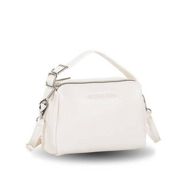 Bolso Devota & Lomba · Bandolera pequeña · Con asa de mano · Doble compartimento · Color Blanco roto