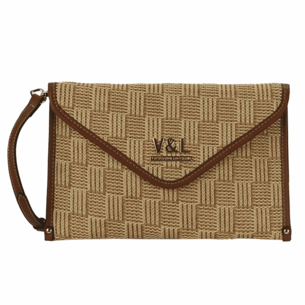 Bolso VICTORIO & LUCCHINO · Bandolera pequeña · Cartera de mano · Color Rafia/Natural