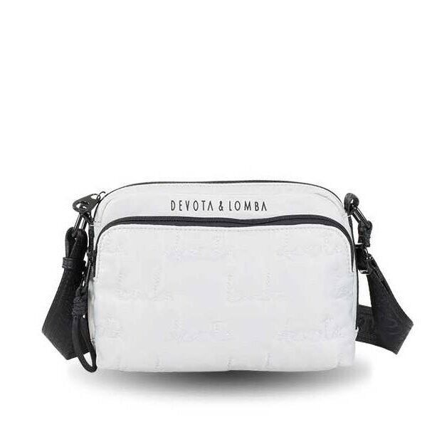 Bolso Devota & Lomba · Bandolera pequeña · Triple compartimento · Color Hielo