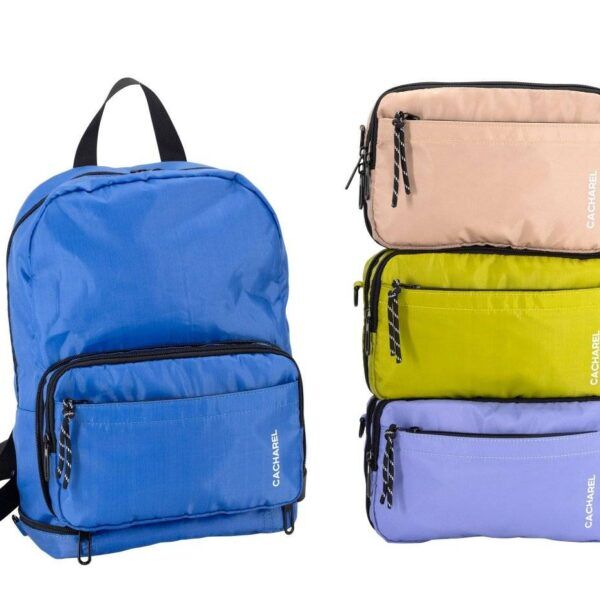 Bolso CACHAREL · Bandolera y Mochila · Material Nylon · Colores varios